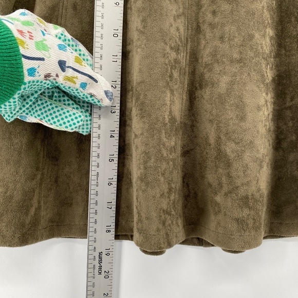 Potters Pot Skirt Women's Size Medium Olive Green Rear Zipper Formal Office - Picture 4 of 14